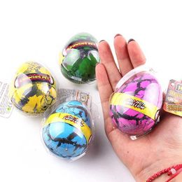 Science Discovery 4PCS Dinosaur Eggs Hatching In Water Big Size Water Growing Animal Eggs Dinosaur Grow Egg Novelty Educational Toys for Kids Gift Y2303