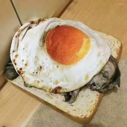 Cat Beds Style Cute Creative Pet Blanket Warm Lovely Colourful Fried Egg Plush For Home Cats Kitten Small Animals Supplies