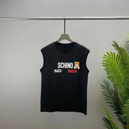 2023 T-shirt di alta qualità in cotone a maniche corte da uomo e da donna T-shirt corta da donna in cotone stampato gilet corto # S-3XL 11