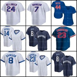 mens Dansby Swanson Cody Bellinger Baseball Jersey Seiya Suzuki Marcus Stroman Nico Hoerner Ryne Sandberg Christopher Morel Ian Happ Ernie Banks Wisdom