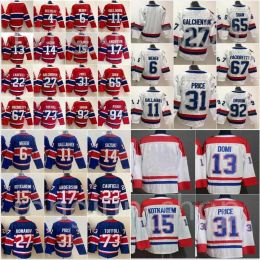 CUSTOM Men Montreal Hockey 31 Carey Price Jersey 6 Shea Weber 92 Jonathan Drouin 11 Brendan Gallagher 14 Nick Suzuki Tyler Toffoli 22 Cole C