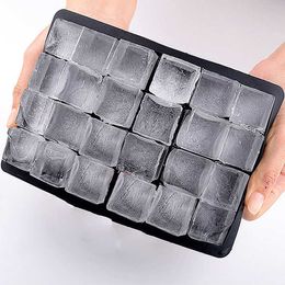 Ice Cream Tools 24 Grids Silicone Ice Cube Maker For Whiskey Cocktail Pudding Chocolate Moulds EasyRelease Square Shape Ice Cube Trays Moulds Z0308