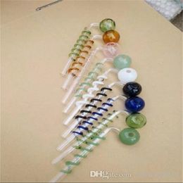 Coloured pan glass cannon bending pot Wholesale Glass bongs Oil Burner Glass Water Pipe Oil Rigs Smoking, Oil.