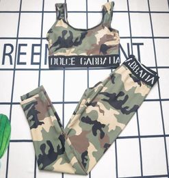 new Women's Tracksuits Yoga suit Casual fashion Luxury sports 2 Piece Set designer Tracksuit Swimwear Army Green