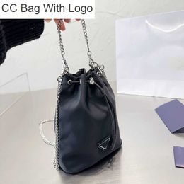 CC Bag Other Bags Timeless P Womens Nylon Drawstring Bucket Bags Sport Sexy Silver Metal Chain Handle Totes Crossbody Shoulder Large Capacity Luxury Designer Ha