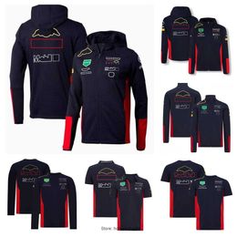 Men's Hoodies F1 Red Bul Men Formula 1 Racing Hoodie Verstappen Team Polo Suit with the Same Custom