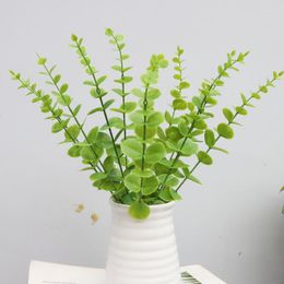 Decorative Flowers Simulation Eucalyptus Single Flower Arrangement Material Fake Leaves Green Plant Twig Money