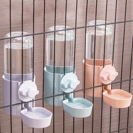 Dog Bowls Feeders Pet Feeder Cage Hanging Bowl Water Bottle Food Container Dispenser For Puppy Cats Rabbit Birds Feeding Product Y2303