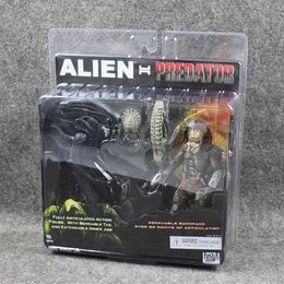 NECA Alien vs Predator Tru Эксклюзивная 2-пакетная фигура ПВХ фигура Рождественская игрушка 188c