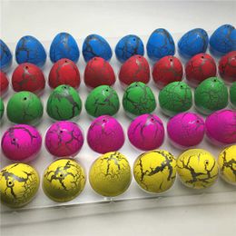 Science Discovery 40pcs/Lot Novel Dinosaur Egg Watercolour Cracks Grow Egg Educational Toys Gift Free Shipping Y2303