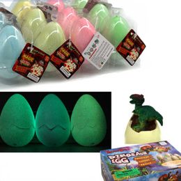 Science Discovery Luminous Dinosaur Egg Hatching Add Water Grow Animal Breeding Process Kids Christmas Gifts Educational Teach Funny Toys for Kid Y2303
