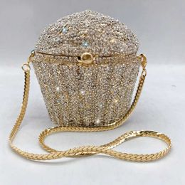 Женские сумки, кошельки и сумки для женщин, роскошные дизайнерские вечерние банкетные сумки, милая мини-сумка на плечо со стразами и кристаллами 230309