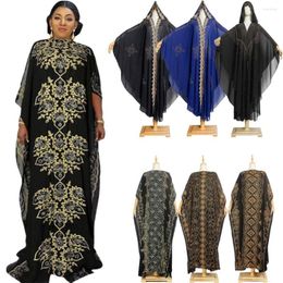 Ethnic Clothing Muslim Open Black Abayas For Women Dubai 2023 Turkey Islam Diamonds Hijab Dresses Large Size Afican Evening Party Long Robe