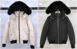 Down Parkas mooses Jacket Fur Collar Parka Winter Waterproof White Duck Coat Cloak Men and Women Couples Version to Keep 2K8Q
