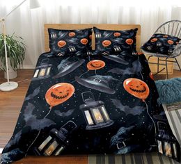 Bedding Sets Halloween Duvet Cover Set Balloons King Dropship Hat Home Textiles Kids Girls Boys 3pcs Festival Lantern Quilt