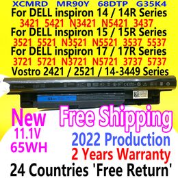 Tablet PC Batteries NEW 65Wh MR90Y Battery For DELL Inspiron M431R 1426 5435 M531R 1828 5535 INS14VD 2306 2308 2316 2408 2418 25