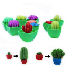 Science Discovery 5pcs Magic Growing In Water Flower Plant Cactuse Bonsai Expansion Plant Toy Magic Toys for Children The Cactus Can Grow Toys Y2303