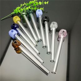 Colour bone glass straight pot IN STOCK glass pipe bubbler smoking pipe water Glass bong