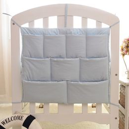 Bedding Sets Candy Colors Nursery Hanging Storage Bag Baby Cot Bed Crib Organizer Toy Diaper Pocket for born Crib Bedding Set 5848cm 230309