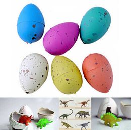 Science Discovery 100PCS/set Magic Water Growing Dino Egg Hatching Colorful Dinosaur Add Cracks Grow Eggs Cute Children Kids Toy For Boys Y2303
