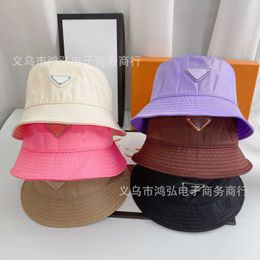 Fashion Pradd cool fisherman hat 2022 original high-quality and correct version of P family quick-drying small brim fisherman hat