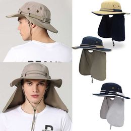 Wide Brim Hats Unisex Summer Sun Hats For Men Women Outdoor Visor Uv Protection Hunting Fishing Bucket Hat Removable Dual Purpose Fisherman Cap R230308