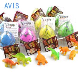Science Discovery Dinosaur Eggs Dino Egg Toys Grow in Water Hatch Egg Crack Science Kits Novelty Toy Gifts 4.5*6cm Dino Egg with Assorted Color Y2303
