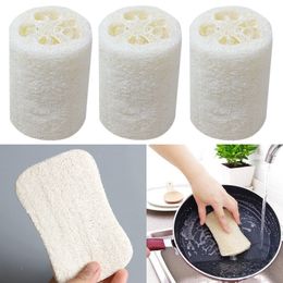 Cleaning Brushes Natural Loofah Luffah Bath Body Shower Sponge Kitchen Cleaing Scrubber Scrub Pad Remover Bathing Massage Sponge Washing