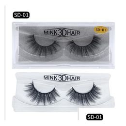 False Eyelashes New 3D Mink Messy Eye Lash Extension 12Styles Y Eyelash Fl Strip Lashes By Chemical Fibre Thick Drop Delivery Health Dhxvr