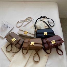 PU Leather Crossbody Bags for Women 2024 Fashion Designer Lady Simple Flap Bag New In Solid Handbags and Purses