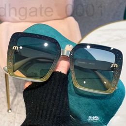 Sunglasses Frames designer 2023 new style with square glitter pink frame sunglasses fashion net red tide VHBD