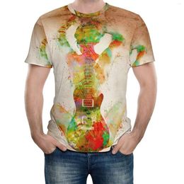 Men's T Shirts T-shirts Guitar Siren Digital Art Funny Home Eur Size Vintage