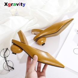 Women Dress Shoes 2023 V Design Women New Fashion Pointed Toe Dress Shoe Ladies Summer Women High Heel Sandals Abnormal Ball Heels B070