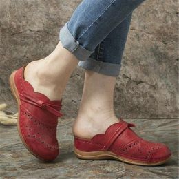 310 Women Colour Slippers Vintage Casual Leather Solid Sandals for Sewing Comfort Soft Shoes Outdoor Beach Ladies Footwear 2024slippers 2024 523 Comt