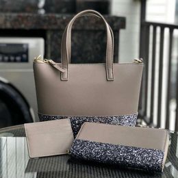 brand designer glitter small purse set women shoulder bag grey crossbody bags handbags totes purses Patchwork284z