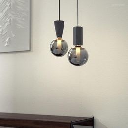 Pendant Lamps Restaurant Chandelier Modern Simple Bar Nordic Designers High-end Creative Stairs Loft Apartment Villa LED Concrete Lamp