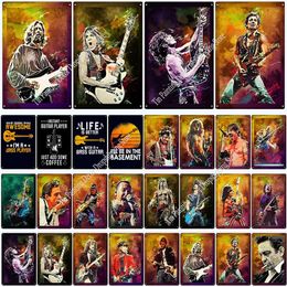 Famous Rock Band Singer Poster Metal Plaque Tin Sign Vintage Coffee Bar Pub Decorative Art Retro Man Cave Room Home Decor Plate 30X20cm W03