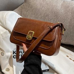 NXY Vintage Small PU Leather Flap Bags for Women 2023 Spring Hit Trend Female Crossbody Bag Handbags and Purses