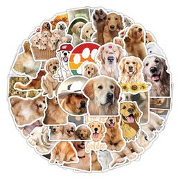 56Pcs Golden Retriever Stickers Cute Pet Dog Graffiti Kids Toy Skateboard car Motorcycle Bicycle Sticker Decals Wholesale