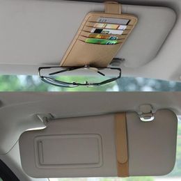 Storage Bags Pocket Organizer Pouch Bag Card Glasses Holder Car-styling Car Auto Sun Visor Point