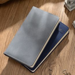 Notepads Simple A6 Small Notebook Business Work Meeting Minutes Notepad Office Portable Pocket Mini Soft Leather Diary 230309