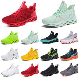 men running shoes fashion trainers General Cargo black white blue yellow green teal mens breathable sports sneakers three