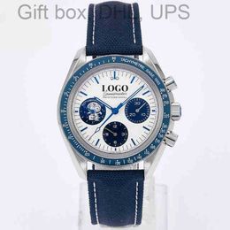 multifunctional reprint Omg Speed Master Watches Wristwatch Luxury Designer Watch Luminous Sport Manual Chain Timing Movement Apollo