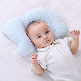 Pillows Children's Stereotyped Pillow born Baby Comfort Sleep Artefact Corrects Head Shape Travesseiro Cotton Appease Pillows 230309