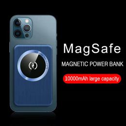 Wireless Magnetic Power Bank 10000mAh PD 20W Two-way Fast Charging External Battery Portable Pocket Charger For iPhone 12 13