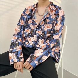 Men's Casual Shirts Men's Long Sleeves Male Oversized Wears Handsome Four Seasons 2023 Fashion Student Teenager Couple