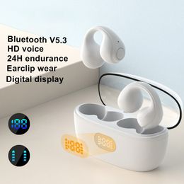 TWS Wireless Bluetooth Earphones Headset Hifi Sound Ear Hook Earbuds With Mic For iPhone IOS Xiaomi Android Lenovo LED Display