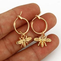 Dangle Earrings 1 Pair Gold Silver Bumble Bee Lady Jewellery For Women