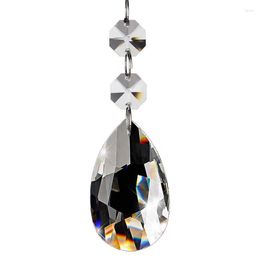 Christmas Decorations 20Pcs Chandelier Crystals Clear Teardrop Crystal Pendants Parts Beads Hanging For Chandeliers(50Mm Clear)