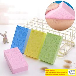 Body Shower Exfoliating Sponge Printed Adult Bathing Sponge Bath Artifact Powerful Remove Mud Decontamination